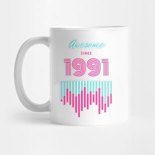 Awesome Since 1991, 30 years old, 30th Birthday Gift Mug